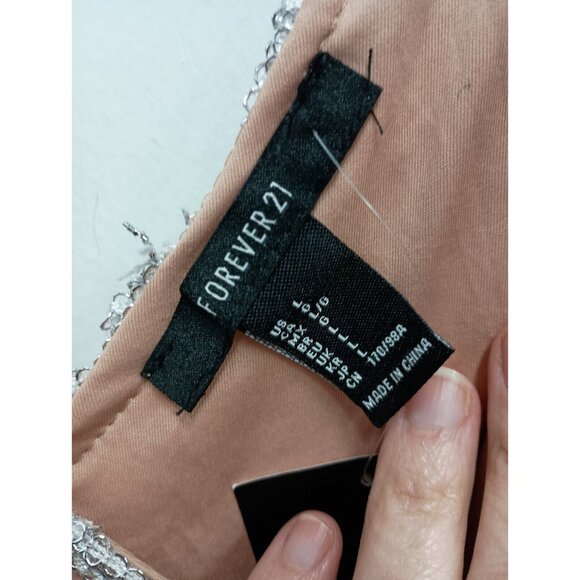 Forever 21 Silver and Tan Mini Dress - Picture 5 of 9